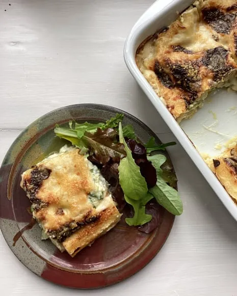 Rachel Roddy's Dish for Lasagna with Summer Squash and Cheese Medley